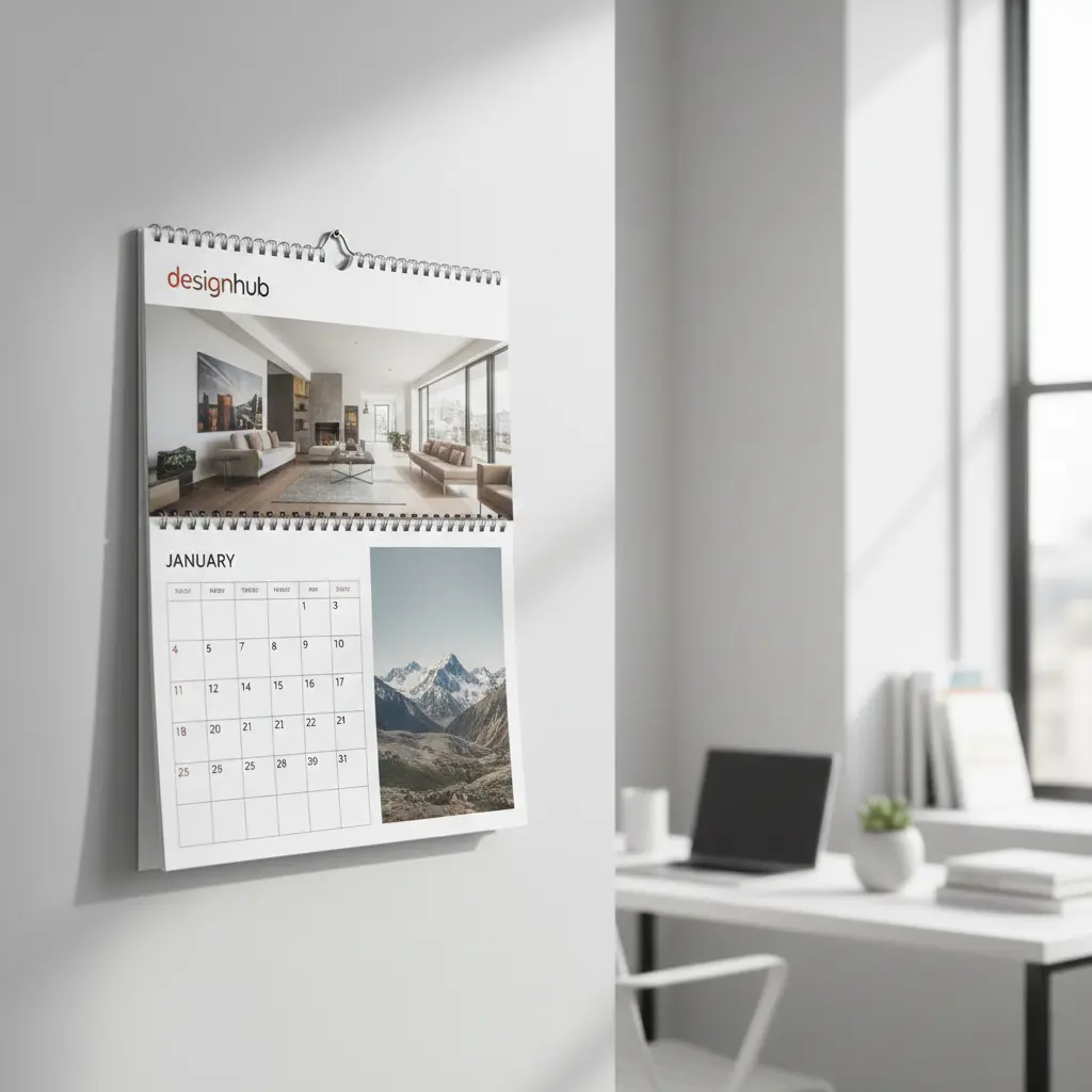Wiro-Bound Wall Calendars (130gsm, 10)